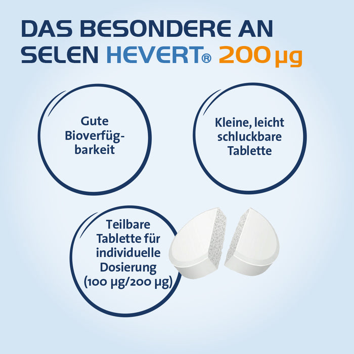 Selen Hevert 200 µg, 100 pcs. Tablets