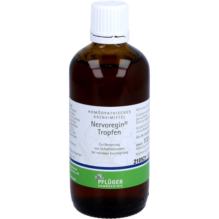 Pflüger Nervoregin Tropfen zur Besserung von Schlafstörungen bei nervöser Erschöpfung, 100 ml Solution
