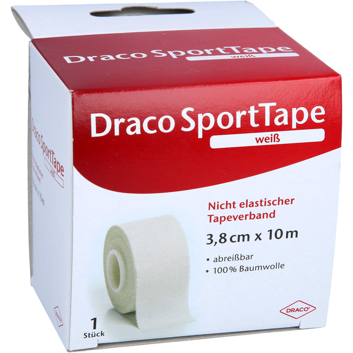 Dracotapeverband 10mx3,8cm weiß, 1 St VER