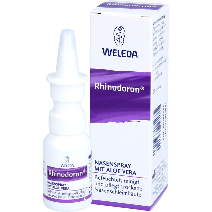 WELEDA Rhinodoron Nasenspray mit Aloe Vera, 20 ml Solution