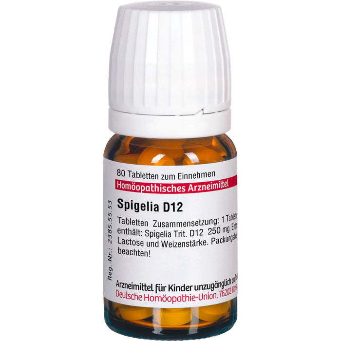 Spigelia D12 DHU Tabletten, 80 pc Tablettes