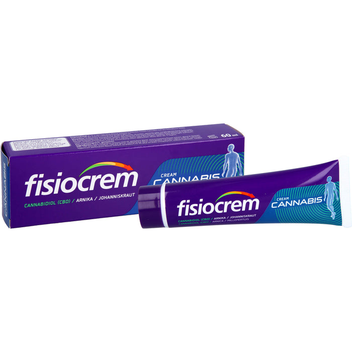 Fisiocrem Cream Cannabis beruhigt, entspannt und bringt der Haut Wohlbefinden und Linderung, 60 ml Creme