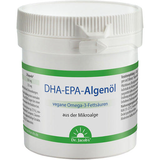 Dr. Jacob´s DHA-EPA Algenöl Kapseln, 60 St. Kapseln