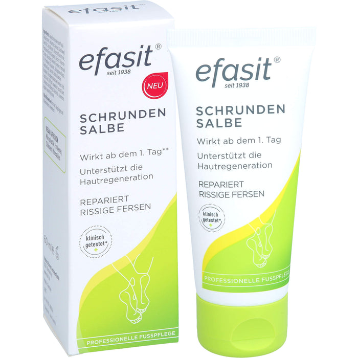 Efasit Schrunden Salbe repariert rissige Fersen, 60 ml Ointment