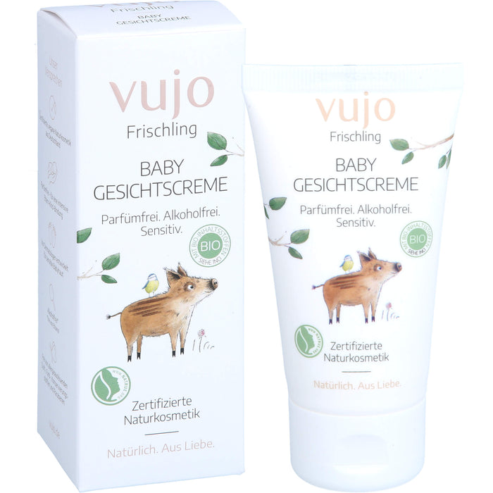 vujo Frischling Baby Gesichtscreme, 50 ml Creme