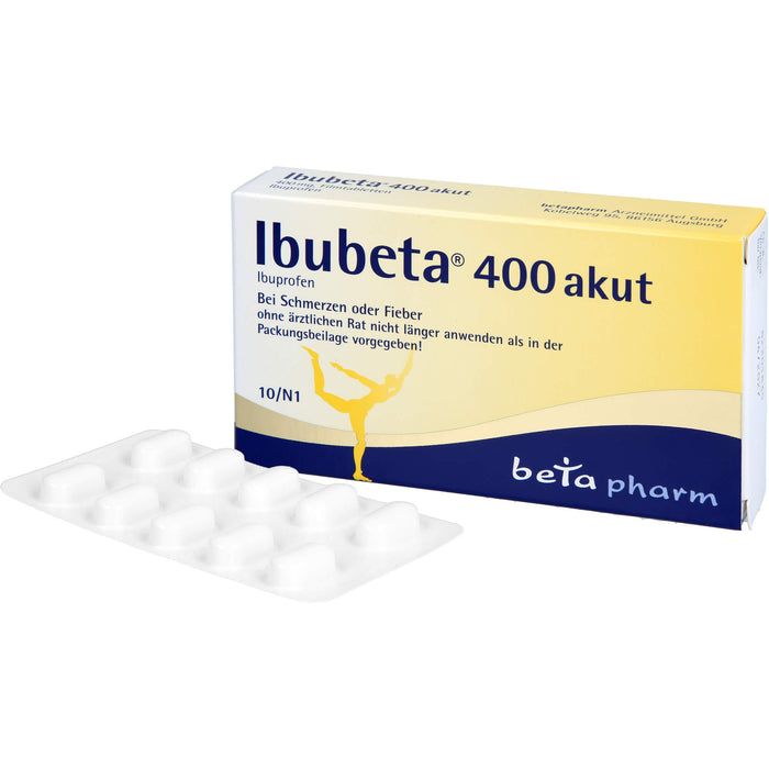 Ibubeta 400 akut Filmtabletten, 10 pc Tablettes