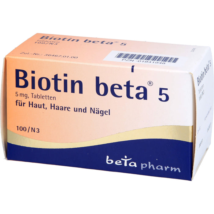 Biotin beta 5 Tabletten, 100 St. Tabletten