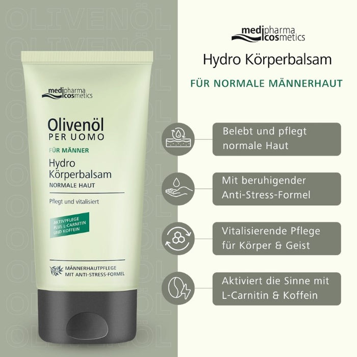 Olivenöl Per Uomo Hydro Körperbalsam, 150 ml Cream