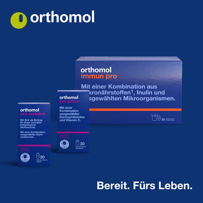 Orthomol Pro 6 Kapseln - mit einer Kombination ausgewählter Darmsymbionten und Vitamin C, 10 St. Tagesportionen