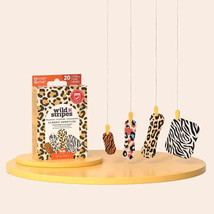 Wild Stripes Classic Sensitive Animal Pflaster, 20 pc Pansement