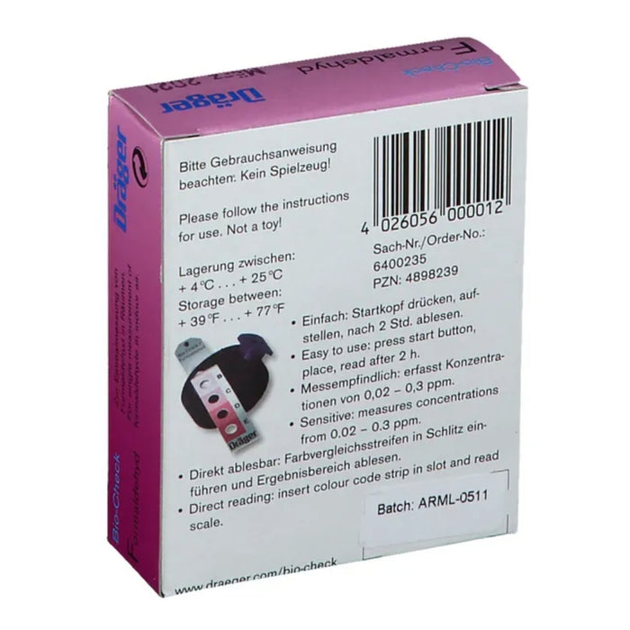 BIO-CHECK FORMALDEHYD, 1 pc Test