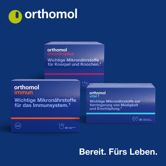 Orthomol Vision - wichtige Mikronährstoffe für die Augen - Nahrungsergänzung mit Lutein, Zeaxanthin, Omega-3-Fettsäuren, 30 St. Tagesportionen