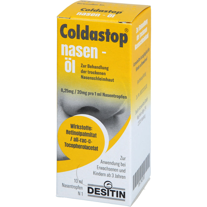 Coldastop Nasen-Öl bei trockener Nasenschleimhaut, 10 ml Huile