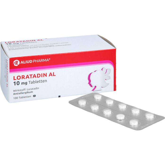 LORATADIN AL 10 mg Tabletten Antiallergikum, 100 pc Tablettes