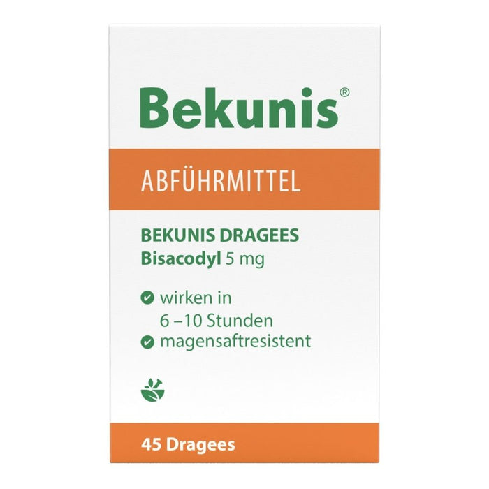 Bekunis Dragees Bisacodyl 5 mg Abführmittel, 45 St. Tabletten