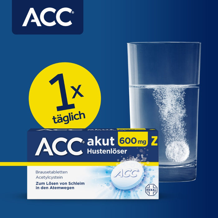 ACC akut 600 mg Z Hustenlöser Brausetabletten, 10 pcs. Tablets