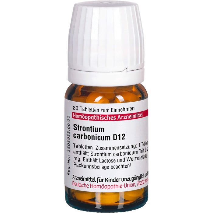 Strontium carbonicum D12 DHU Tabletten, 80 pc Tablettes
