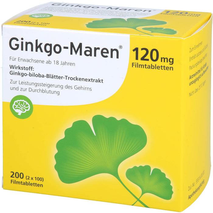 Ginkgo-Maren® 120 mg Filmtabletten, 200 St FTA