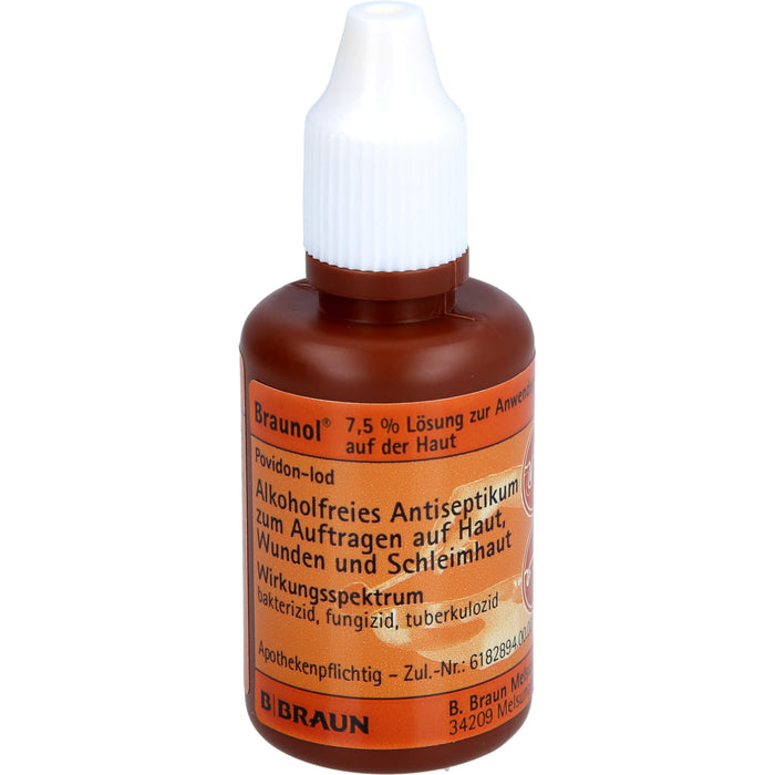 Braunol 7,5% Haut- und Schleimhautantiseptik Lösung, 30 ml Solution