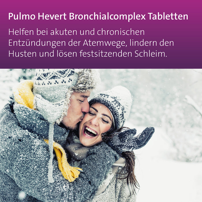 Pulmo Hevert Bronchialcomplex bei Entzündungen der Atemwege mit Husten, 40 pcs. Tablets