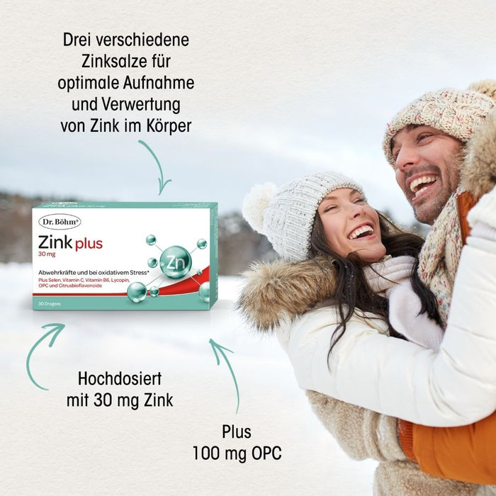 Dr. Böhm Zink plus 30 mg Dragees, 30 pcs. Dragées