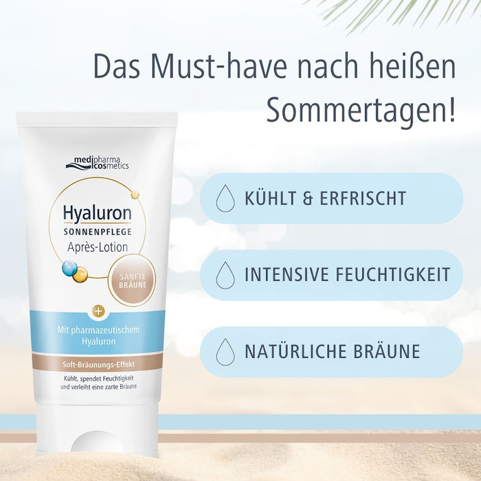 medipharma comestics Hyaluron Sonnenpflege Apres-Lotion sanfte Bräune, 150 ml Solution