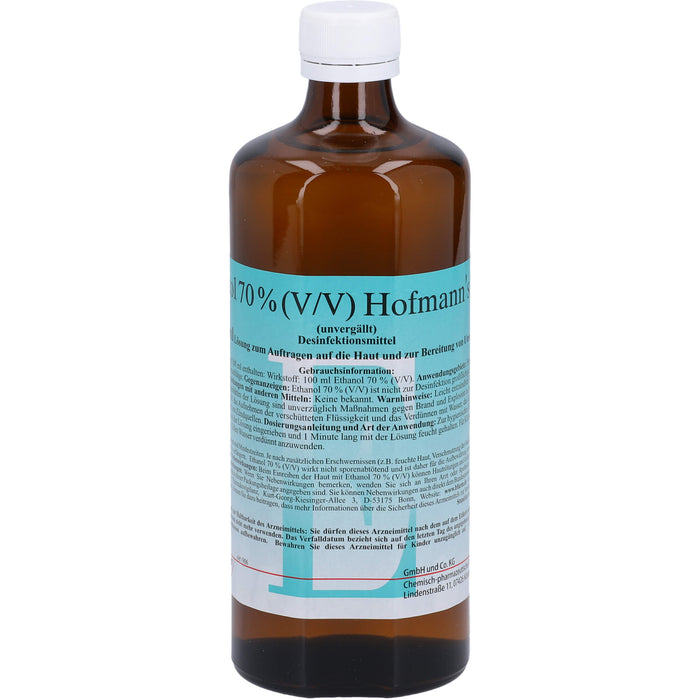 Ethanol 70% (V/V) Hofmann's Desinfektionsmittel, 500 ml Solution