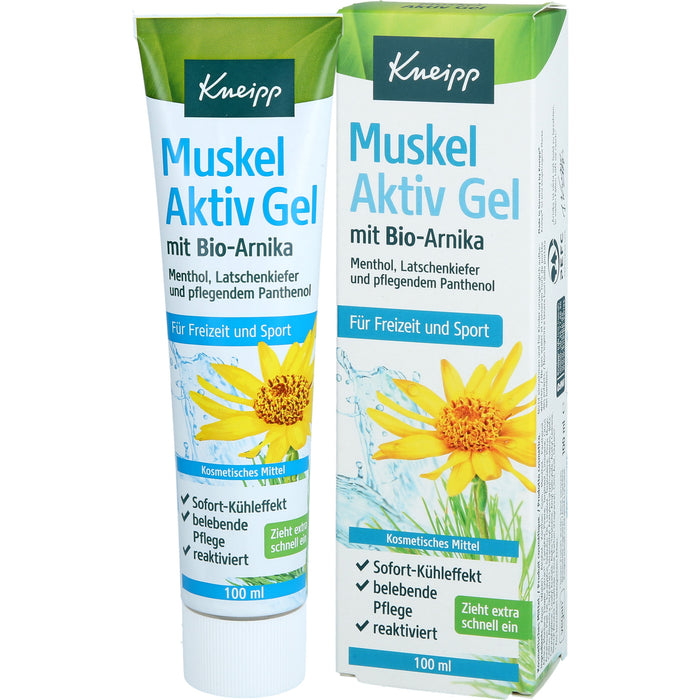 Kneipp Muskel Aktiv Gel mit Bio-Arnika, Menthol & Latschenkiefer, 100 ml Solution