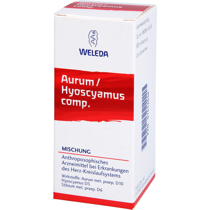WELEDA Aurum / Hyoscyamus comp. Mischung bei Erkrankungen des Herz-Kreislaufsystems, 50 ml Mischung