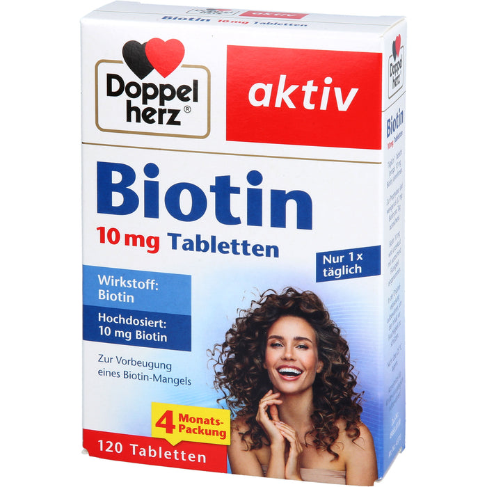 Doppelherz aktiv Biotin 10 mg Tabletten, 120 pc Tablettes