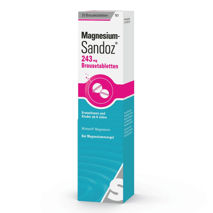 Magnesium-Sandoz 243 mg Brausetabletten, 20 pc Tablettes