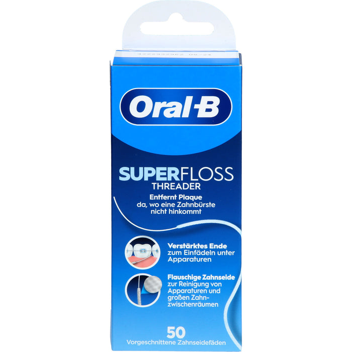 Oral-B Zahnseide Superfloss Threader, 50 St. Zahnseide