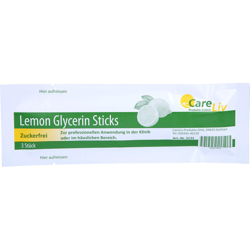 Mundpflegestäbchen Lemon-Sticks, 3 St. Stäbchen