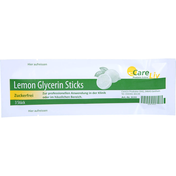 Mundpflegestäbchen Lemon-Sticks, 3 St. Stäbchen