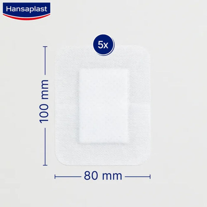 Hansaplast Wundverband Ultra Sensitive 8 x 10 cm XXL, 5 pc pansement