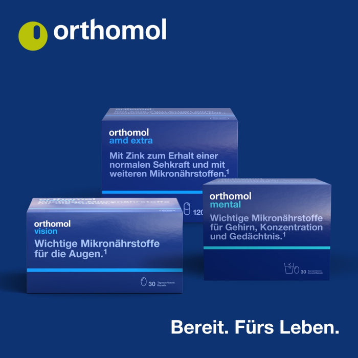 Orthomol Cellprotect - für das Wohlbefinden bis ins hohe Alter - mit Spermidin, Coenzym Q10 und Polyphenole - Granulat/Tabletten/Kapsel, 30 g Tagesportionen