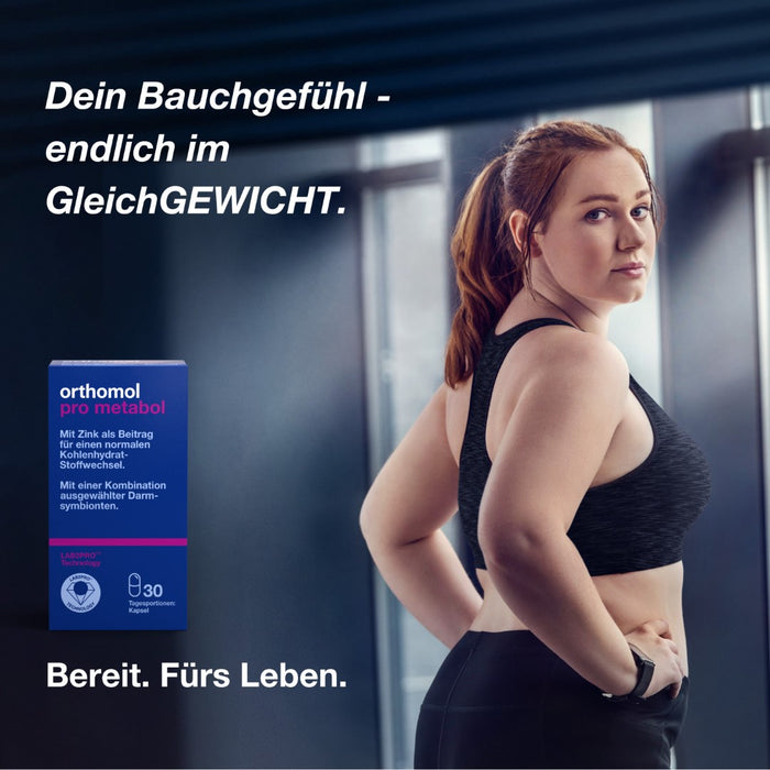 Orthomol Pro metabol - enthält eine Kombination ausgewählter Darmsymbionten und Zink, 30 St. Tagesportionen