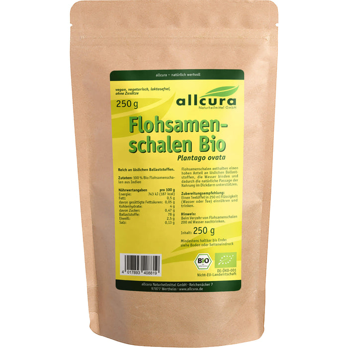 Allcura Flohsamenschalen Bio, 250 g Samenschalen