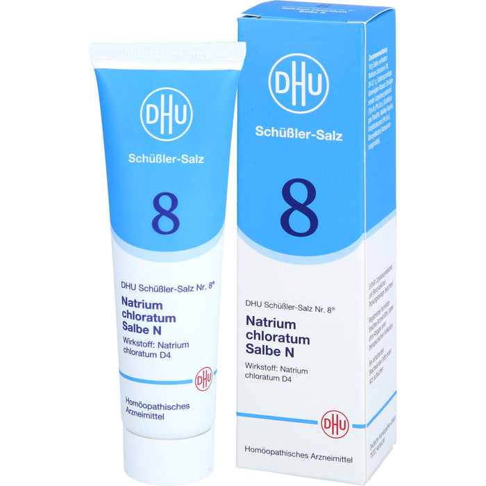 DHU Schüßler-Salz Nr. 8 Natrium chloratum D4 – Das Mineralsalz des Flüssigkeitshaushalts – das Original, 50 g Ointment