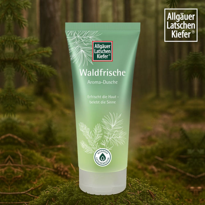 Allgäuer Latschen Kiefer Waldfrische Aroma-Dusche erfrischt die Haut und belebt die Sinne, 200 ml Cream