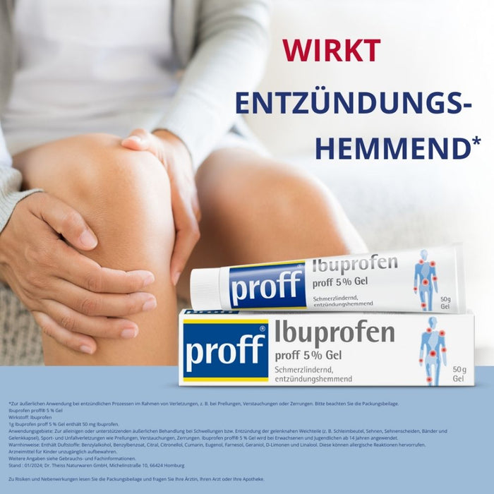 Ibuprofen proff 5 % Gel, 50 g Gel