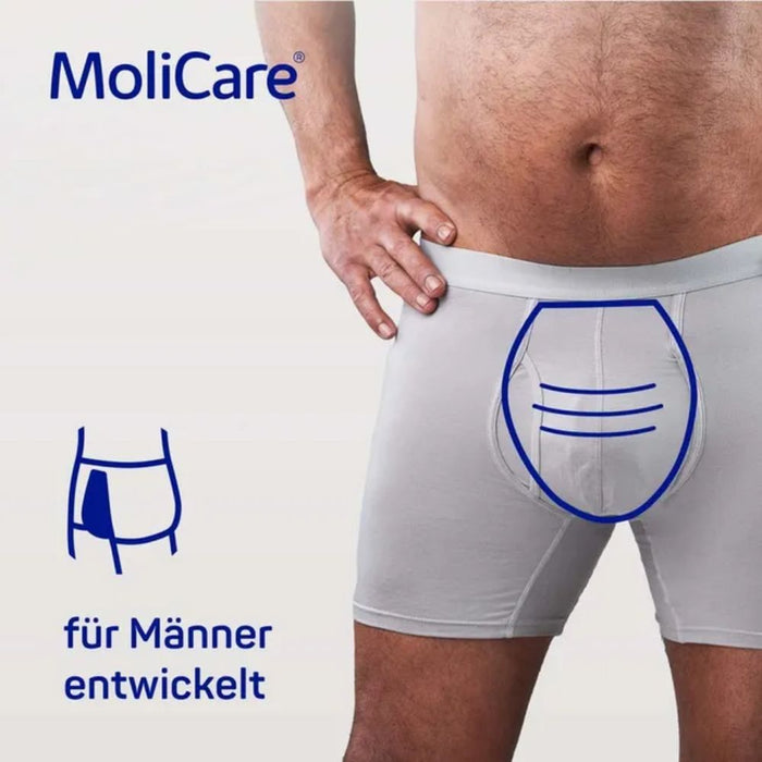MoliCare Premium Men Pad 5 Tropfen bei mittlerer Blasenschwäche, 14 pcs. Insoles