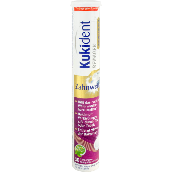 Kukident professionell Zahnweiß-Gebissreiniger Tabs, 30 St. Tabletten