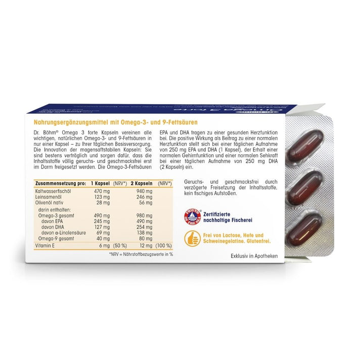 Dr. Böhm Omega-3-forte, 60 St. Kapseln