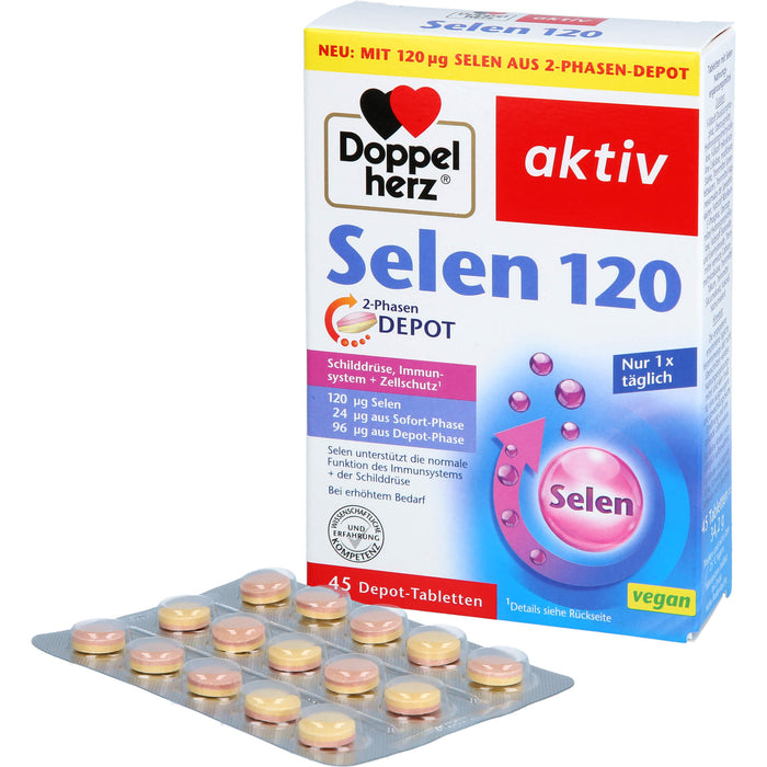 Doppelherz aktiv Selen 120 2-Phasen Depot-Tabletten, 45 pc Tablettes