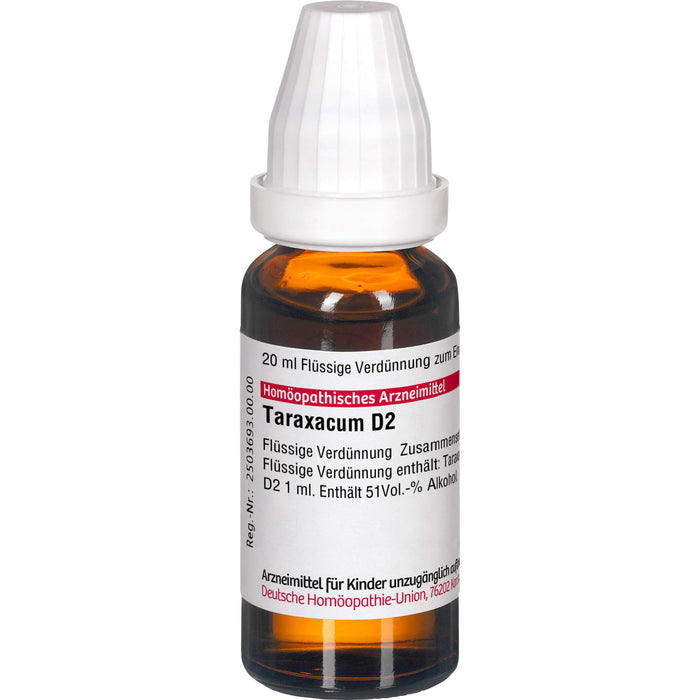 Taraxacum D2 DHU Dilution, 20 ml Lösung