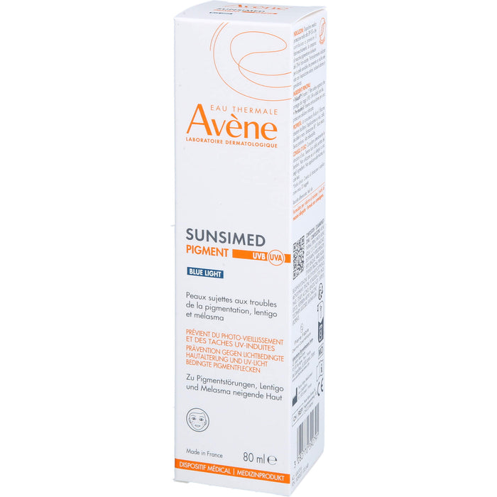 Avène Sunsimed Pigment LSF 50+ Eau Thermale zur Vorbeugung von lichtbedingten Pigmentflecken und Hautalterung, 80 ml Solution