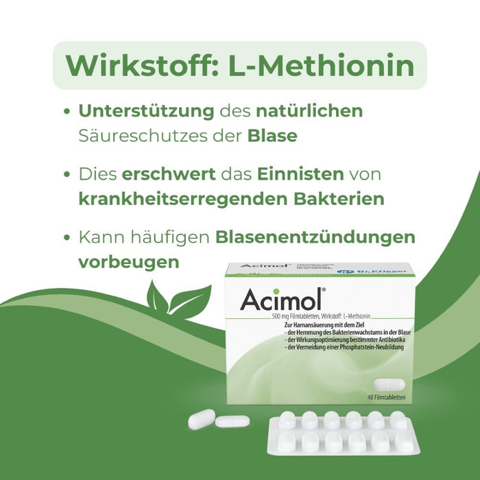 Acimol 500 mg  mit pH-Teststreifen, 48 St. Tabletten