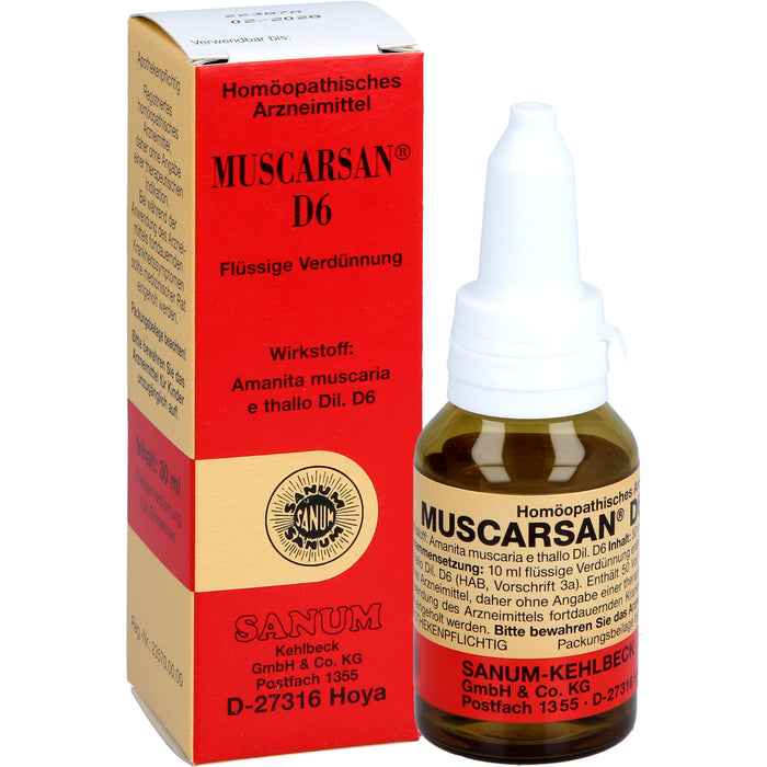 SANUM-KEHLBECK Muscarsan D6 Tropfen, 30 ml Solution