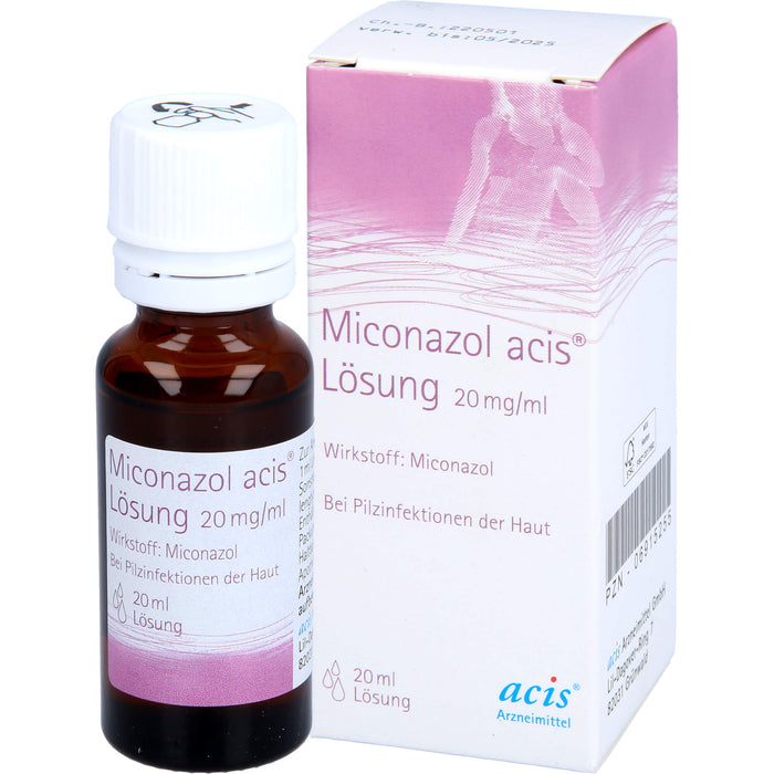 Miconazol acis  Lösung, 20 mg/ml Lösung zur Anwendung auf der Haut, 20 ml Solution